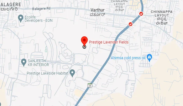 Prestige Lavender Fields Location Map